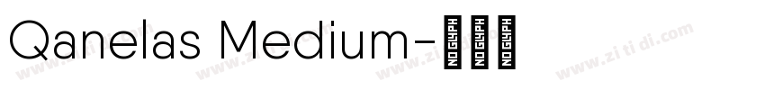 Qanelas Medium字体转换